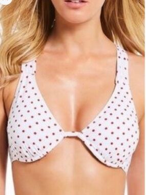 Cremieux Red and White Polka Dot Bathing Suit NWT